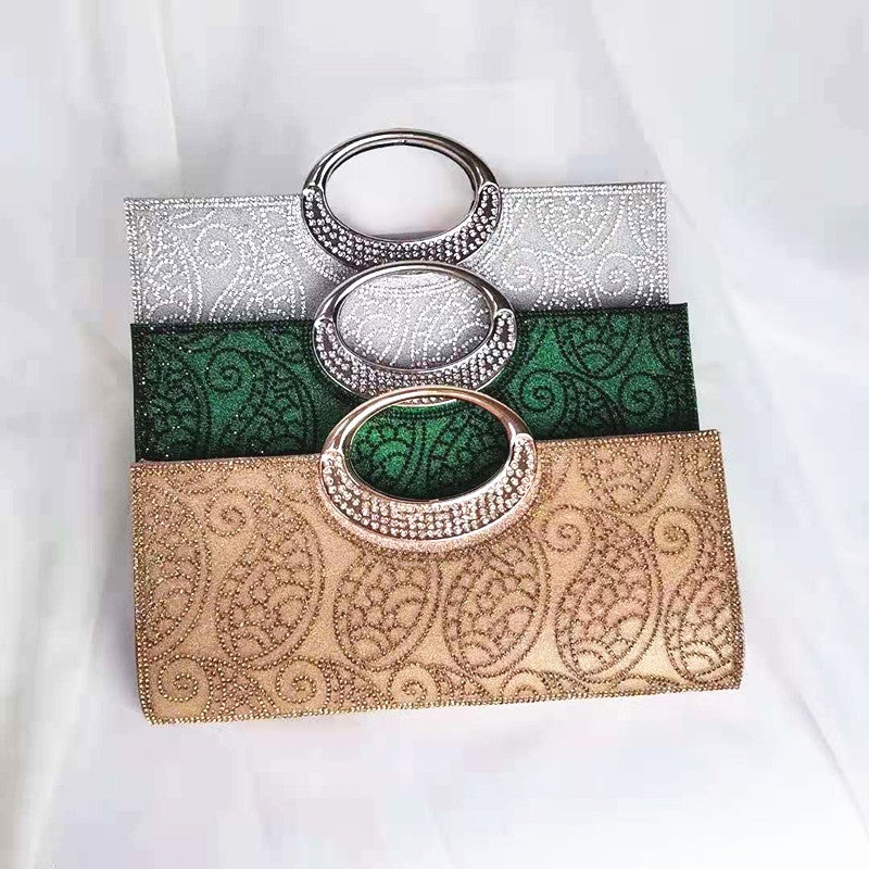New Dinner Clutch Pu Leather Small Bag Fish Scale Pattern Fashion Ktv Princess Bag Fashionable Banquet Bag - Image 3