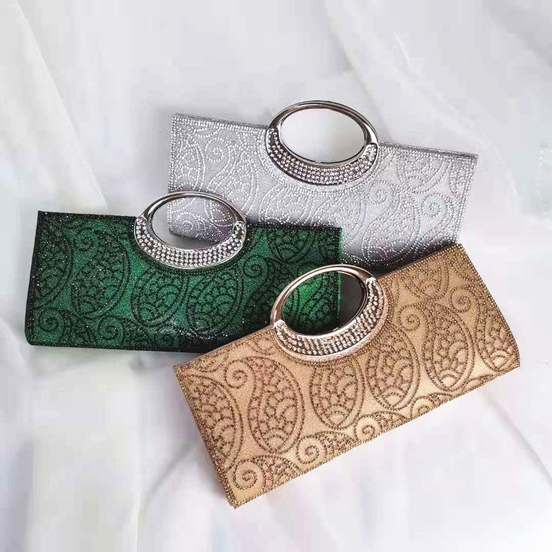 New Dinner Clutch Pu Leather Small Bag Fish Scale Pattern Fashion Ktv Princess Bag Fashionable Banquet Bag - Image 2