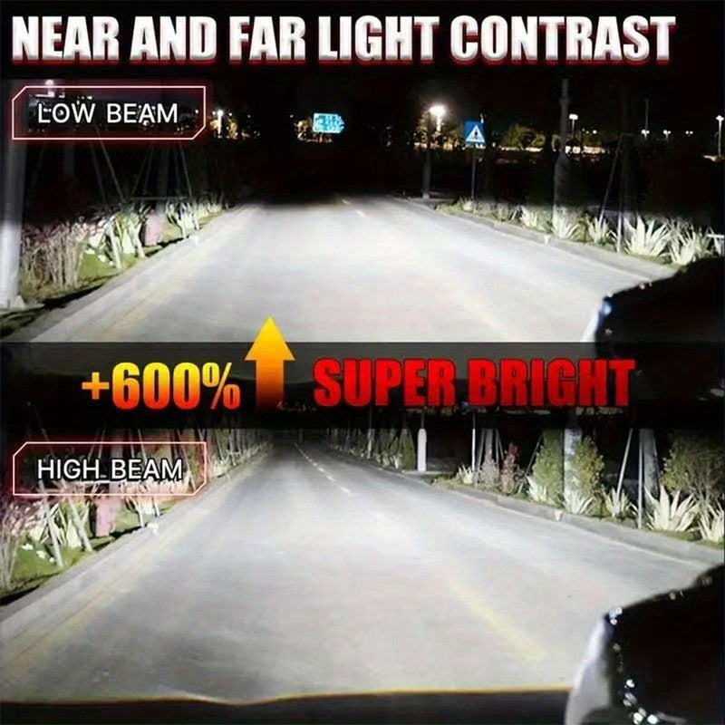 2 قطعة 30000LM 6500K 8054 شريحة CSP H8 H9 H11 H16 B037 بدون أخطاء كانبوس شعاع عالي ومنخفض لمبات LED متينة للسيارات رؤية محسّنة قيادة آمنة 12V - Image 5
