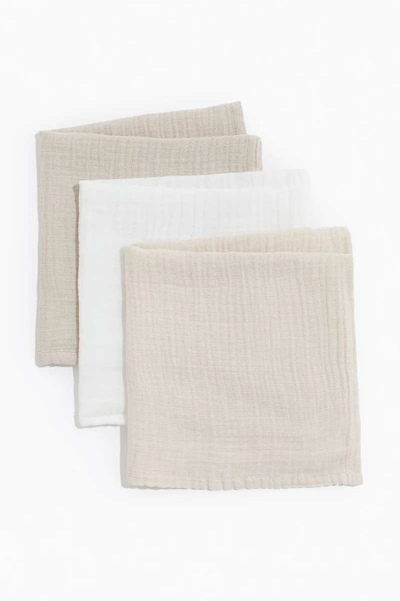 اتش اند ام 3-pack muslin comfort blankets