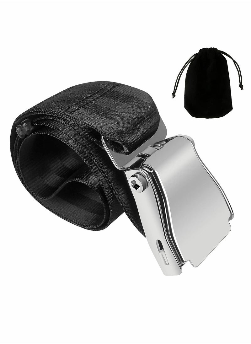 SYOSI Airplane Seat Belt Extender Adjustable 7-35'' Universal Airline Seatbelt Extenders with Carry Case Compatible with Most Airplane Except Southwest Airlines Alaska Airlines CPC Certificate CPSIA Test - Image 1
