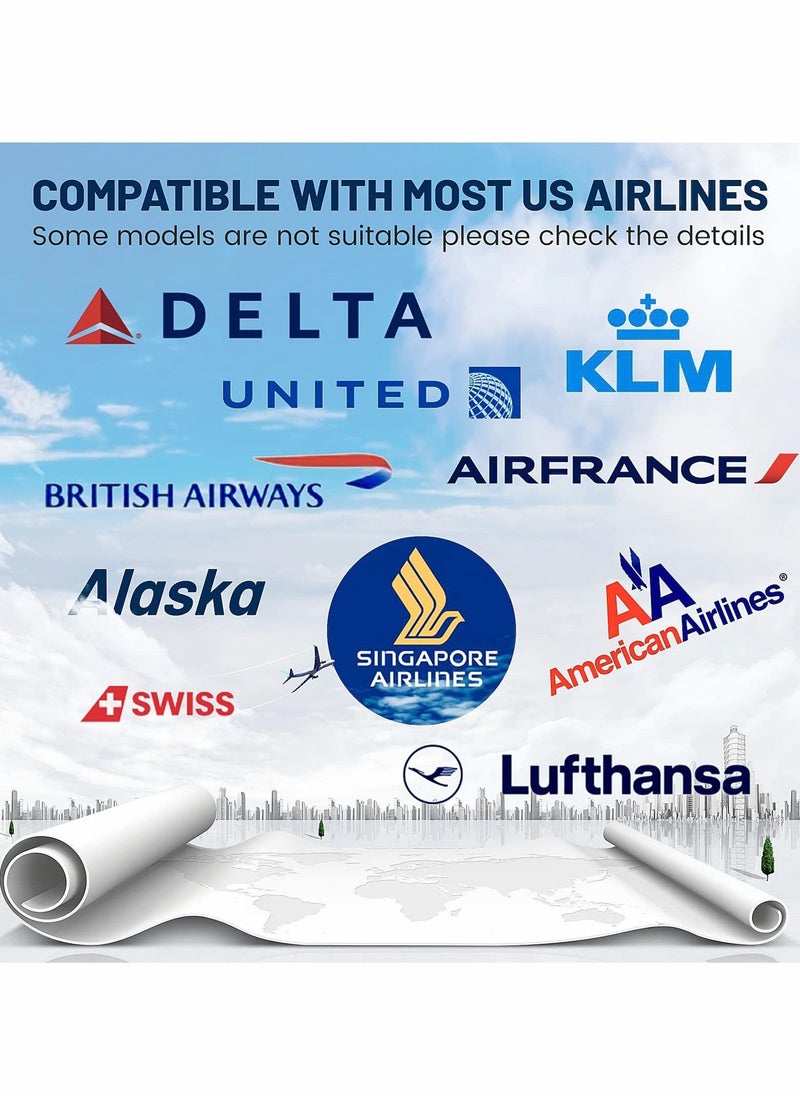 SYOSI Airplane Seat Belt Extender Adjustable 7-35'' Universal Airline Seatbelt Extenders with Carry Case Compatible with Most Airplane Except Southwest Airlines Alaska Airlines CPC Certificate CPSIA Test - Image 3