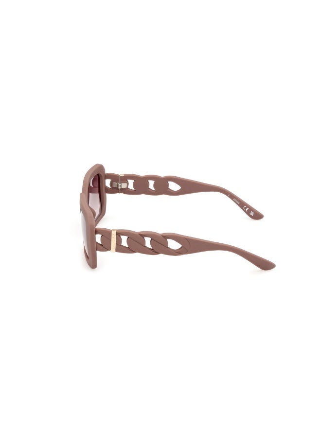 GUESS Gu00110 Geometric Injected Sunglasses For women size 54, Matte Beige - Image 2
