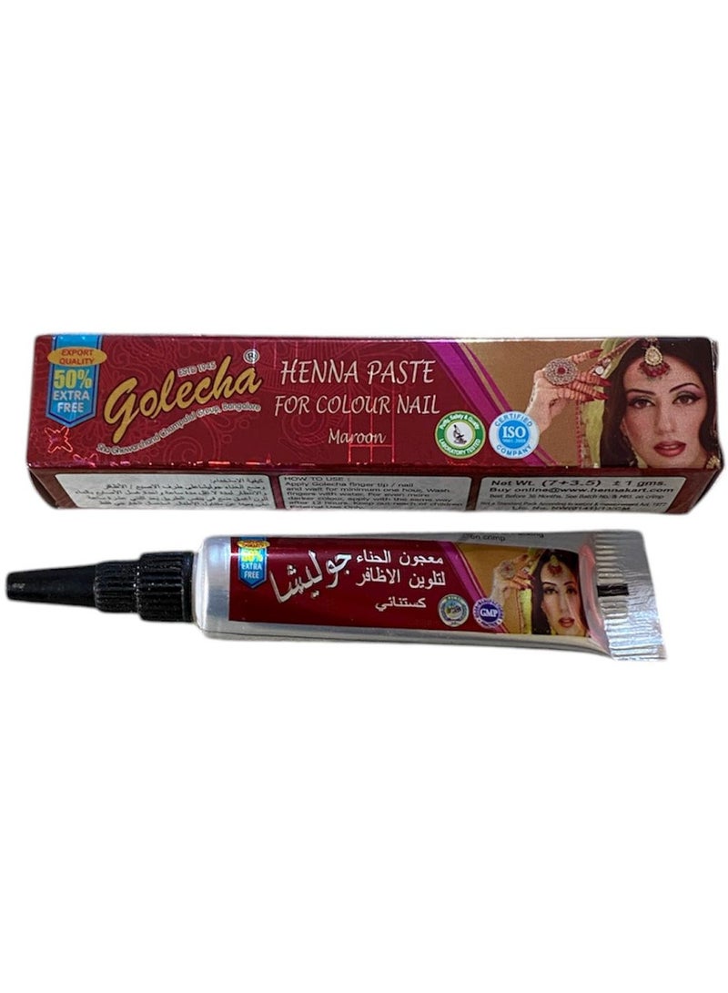 Golecha Chestnut henna for nail art by Golicha