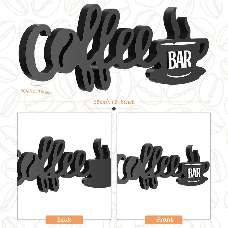 TPGP Yulejo Coffee Bar Sign - Wooden Block Farmhouse Rustic Decor for Home Office Kitchen - Image 4