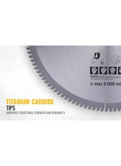 DEWALT DEWALT DW03225 10" 120T Circular Aluminium Saw Blade for cutting  - Image 5