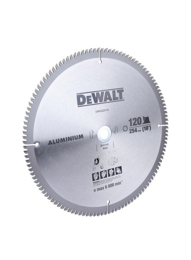 DEWALT DW03225 10" 120T Circular Aluminium Saw Blade for cutting - Image 3