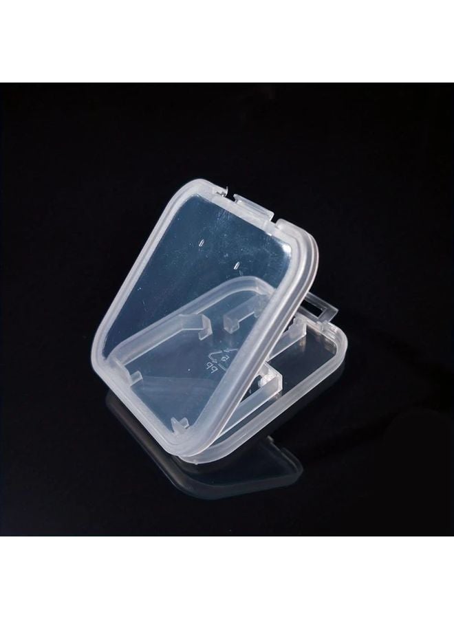 Dual Card Memory Holder Storage Box Clear Front Blue Back SD TF USB Cable Organizer - Image 5