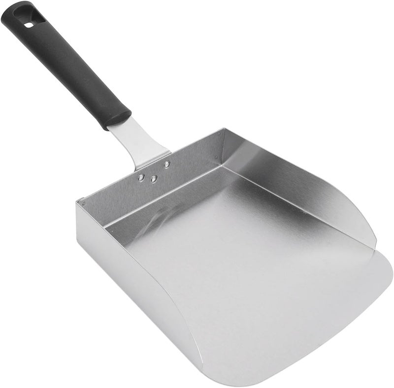 Haofy Large Griddle Food Mover, Professional Stainless Steel Smash Burger Spatula with Ergonomic Handle for Stir Fry Hibachi Cooking - Image 3