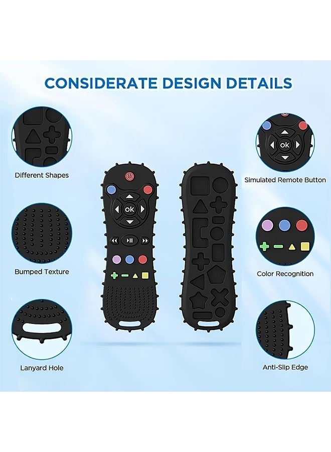 JS Baby Teether Toy Chew Toy TV Remote Control Shape Teething Relief Baby Toy for Infants - Image 2