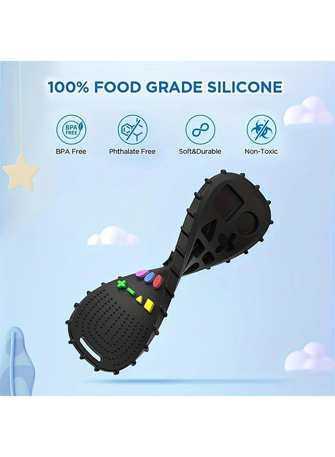 JS Baby Teether Toy Chew Toy TV Remote Control Shape Teething Relief Baby Toy for Infants - Image 3