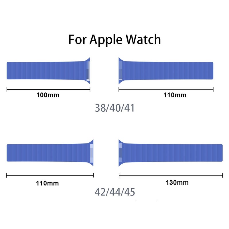 Integrated Silicone Strap Watch Band For Apple Watch Series 9&8&7 41mm / SE 3&SE 2&6&SE&5&4 40mm / 3&2&1 38mm(Red)