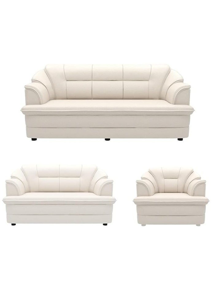 Poppins Home - Sofa Set in Lifestyle Leatherette and Polyurethane Foam Elevate Your Space with Distinctive Style - Image 1