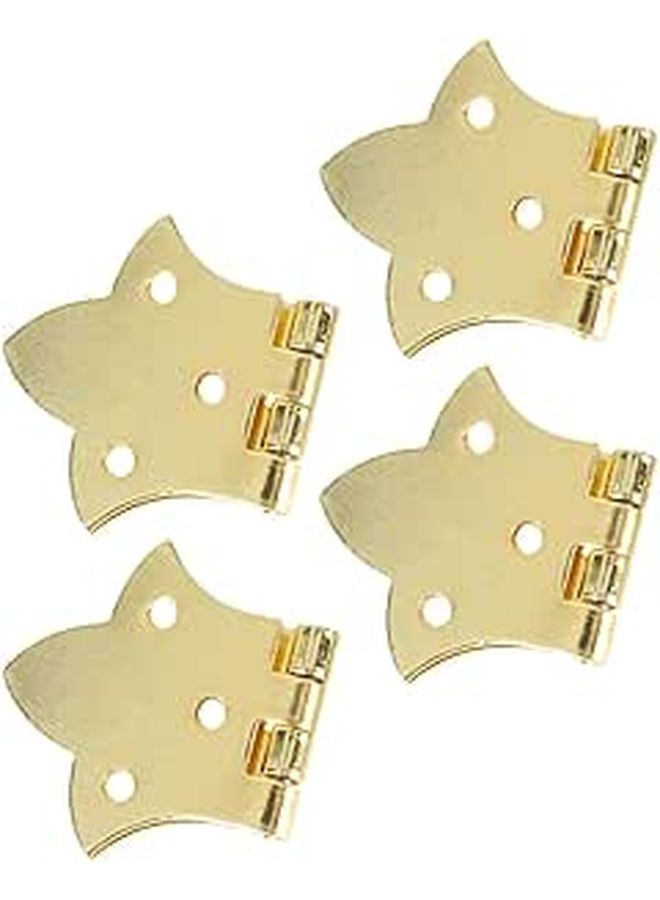 4Pcs Antique Bronze Small Metal Hinges For Wooden Jewelry And Craft Boxes - Image 1