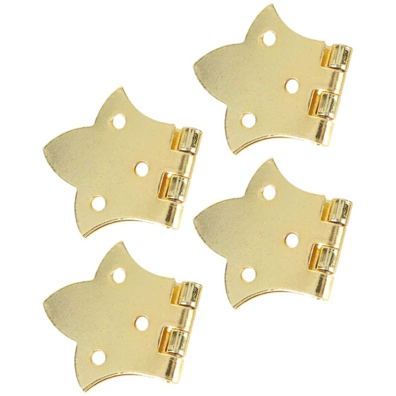 4Pcs Antique Bronze Small Metal Hinges For Wooden Jewelry And Craft Boxes - Image 2