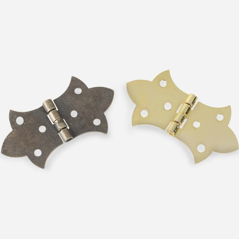 4Pcs Antique Bronze Small Metal Hinges For Wooden Jewelry And Craft Boxes - Image 4