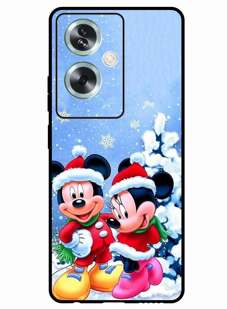 Theodor Protective Case Anti Scratch Shock Proof Bumper Cover For Oppo A79 5G Mickey & Minnie Mouse - Image 1