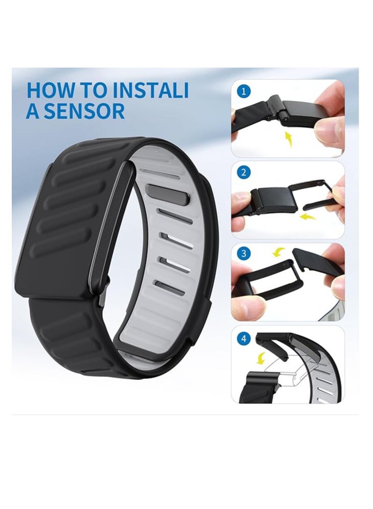 Comfort Durable Silicone Wristband Compatible with WHOOP 4.0 Band, Soft Silicone Sports Loop Strap for Men & Women, with U Shapped Connector - Image 5