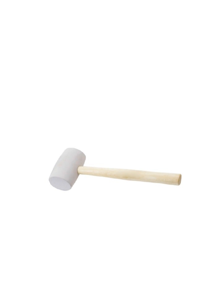 KSEIBI Rubber Hammer Soft White Head - Gentle on Surfaces, Ideal for Delicate Work Perfect for Woodworking, Upholstery, and Jewelry Making Applications 