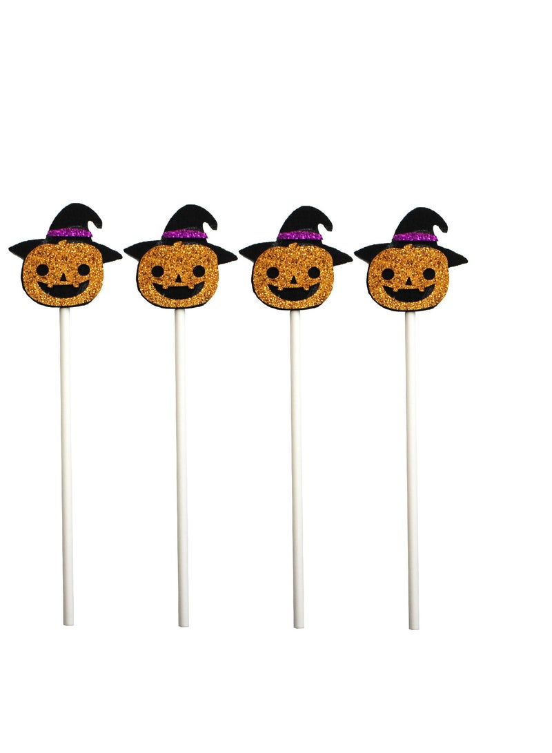 PARTY FUN Halloween Cake Decorations - Set of 4 Spooky Toppers - Image 2