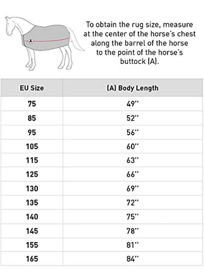 HORZE Glasgow Light Weight Waterproof Turnout Horse Sheet (No Fill) - Dark Blue - 75 in - Image 2