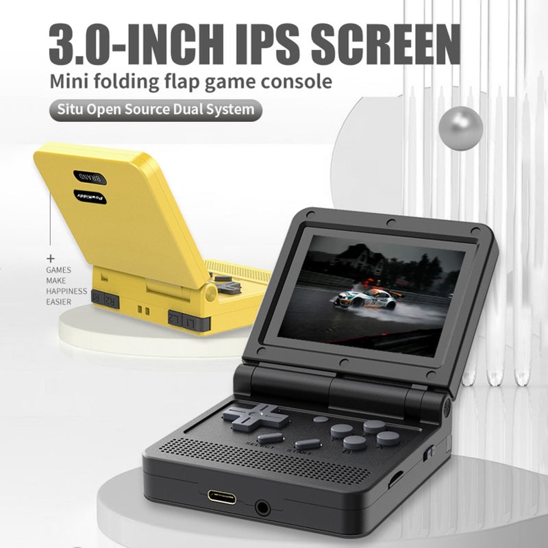 Handheld Game 3.0-inch IPS High-clear Screen Open Source Mini Folding Flap Game Console 15 Mainstream Emulators Rechargeable Long endurance Massive games Portable Gaming Player - Image 4