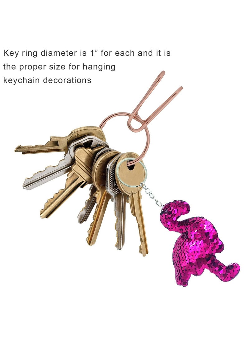 KASTWAVE Colorful Sequin Keychains, Girls Keyrings Party Bags Fillers, Colorful Reversible Sequins, Birthday Party Gifts Supplies,for Kids & Adults Birthday Favors Backpack Accessories 20 pcs - Image 4