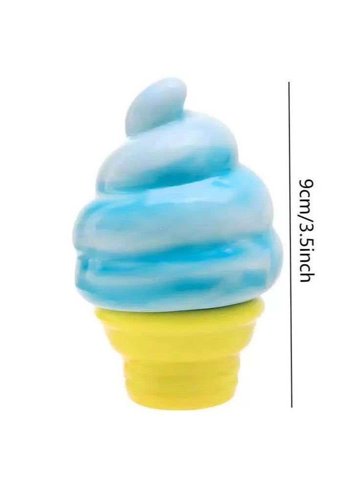 Needoh Schylling Needoh Ice Cream Cone - Sensory Squeeze Toy (Blue) - Image 4