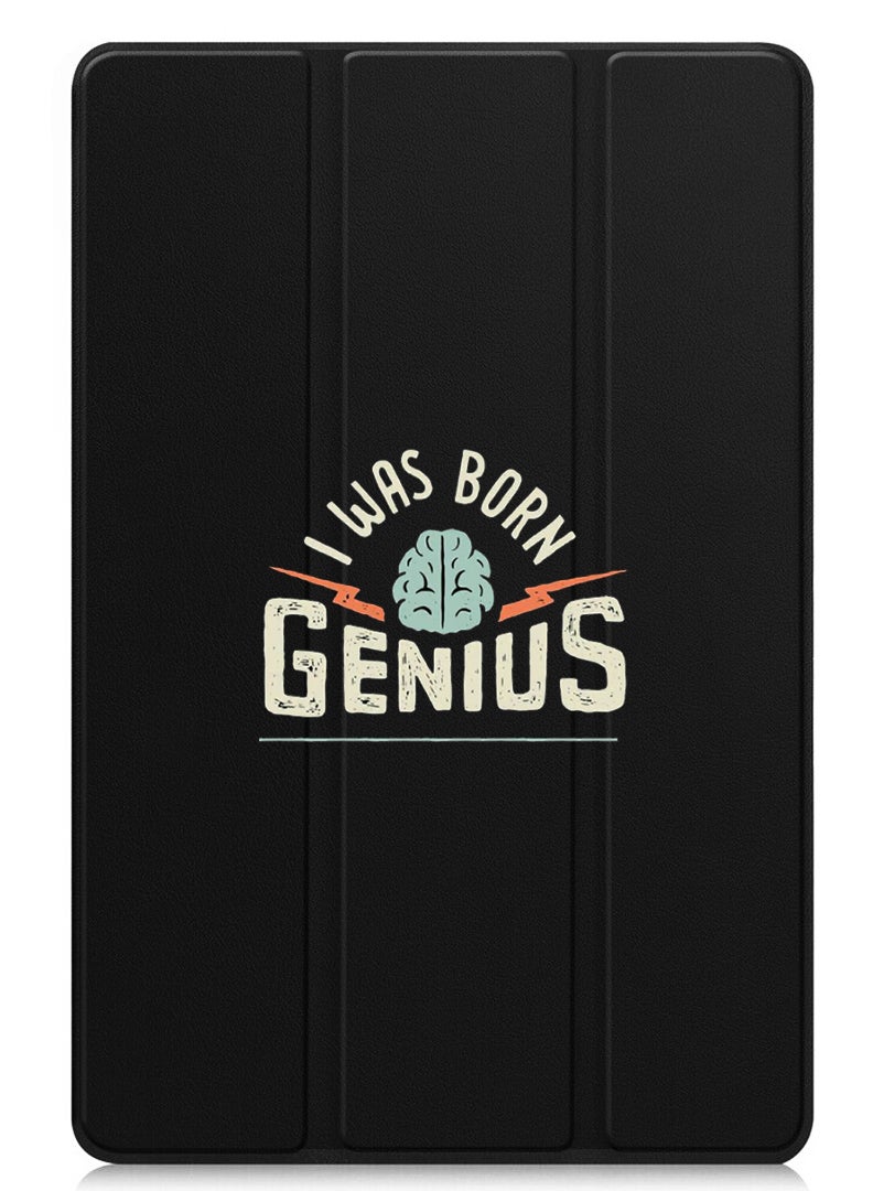 Theodor Protective Flip Case For Xiaomi Pad 7 & Xiaomi Pad 7 Pro With Trifold Stand Auto Wake Sleep Shockproof Cover - Born Genius - White - Image 1