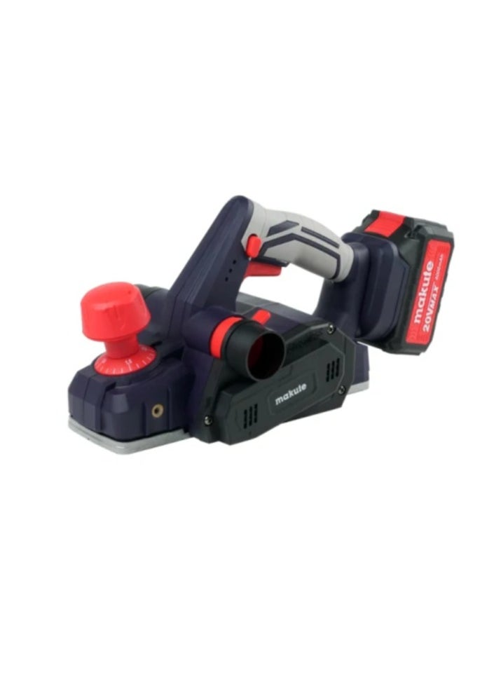 makute Cordless Wood Planer  20V with 16000min  no load speed for shaves and shapes wood edge smoothing and leveling framing lumber(CEP121-2BL)  - Image 1