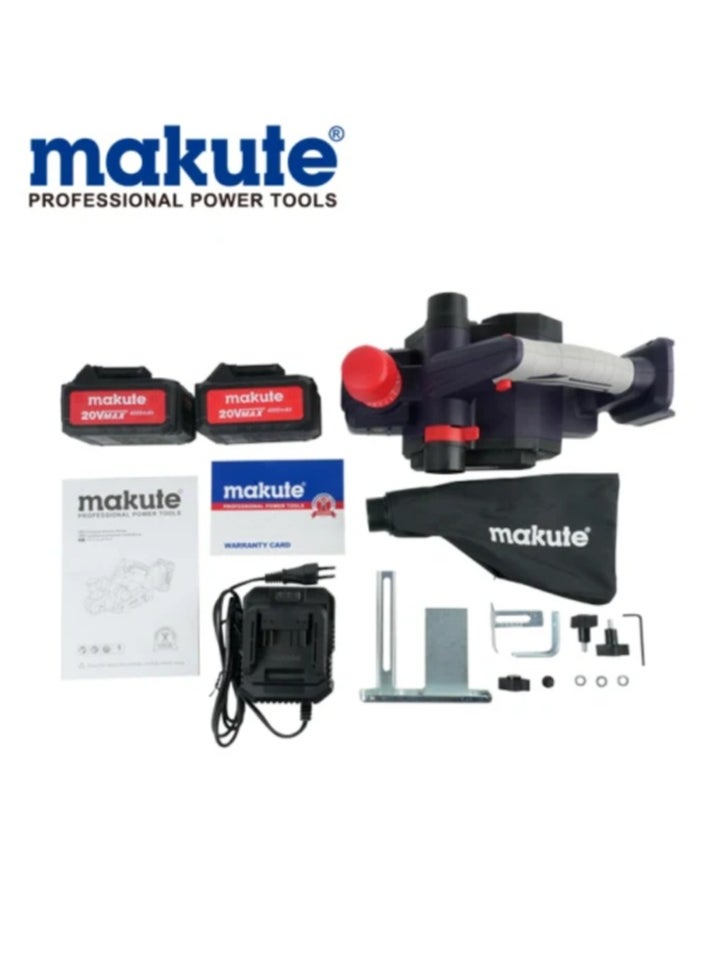 makute Cordless Wood Planer  20V with 16000min  no load speed for shaves and shapes wood edge smoothing and leveling framing lumber(CEP121-2BL)  - Image 5