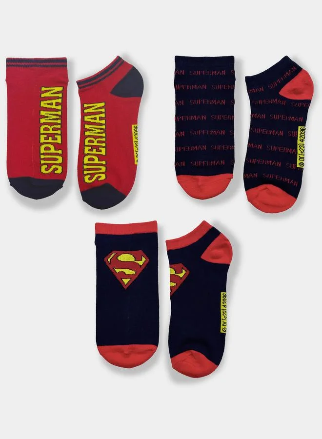 سوبر مان مجموعة من 3 جوارب كاجوال
