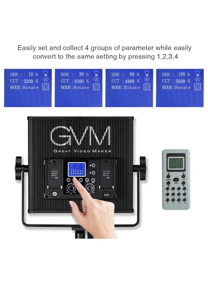 GVM 520S-B2L Bi-Color LED Video Light Kit – 2-Pack Studio Lighting Set with Adjustable Color Temperature, Stands & Carrying Bag - Image 5