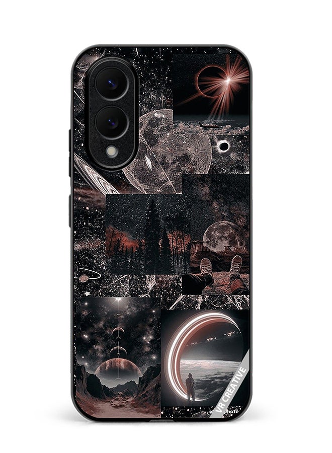 VR CREATIVE Protective Case Cover For Samsung Galaxy S25 Edge Galaxy Design Multicolour