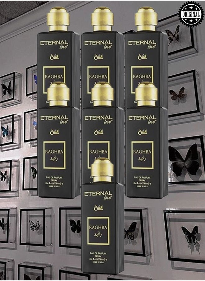 Eternal love 7 Pieces Eternal Love Oud Raghba Perfume EDP 100ML  - Image 1