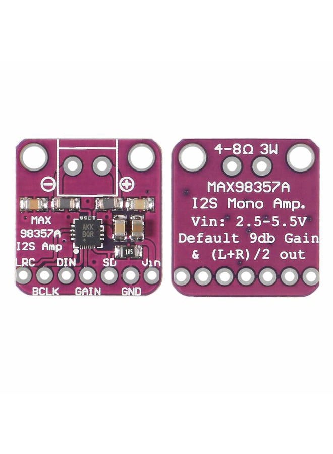 AiTrip 5PCS MAX98357 I2S Audio Amplifier Module,Audio Amplifiers Filterless Class D Amplifier,for Arduino ESP32 Raspberry Pi (No Welding) - Image 3
