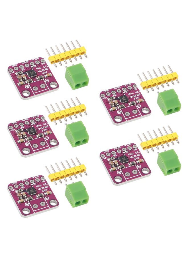 AiTrip 5PCS MAX98357 I2S Audio Amplifier Module,Audio Amplifiers Filterless Class D Amplifier,for Arduino ESP32 Raspberry Pi (No Welding) - Image 1