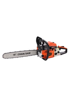 LAWAZIM Gasoline Chainsaw - 18inch Orange - Heavy-Duty Steel Construction, Includes Spark Plug Wrench, Fuel Funnel & Tool Kit - High Performance for Professional Loggers, DIY Homeowners & Outdoor Use  - Image 3
