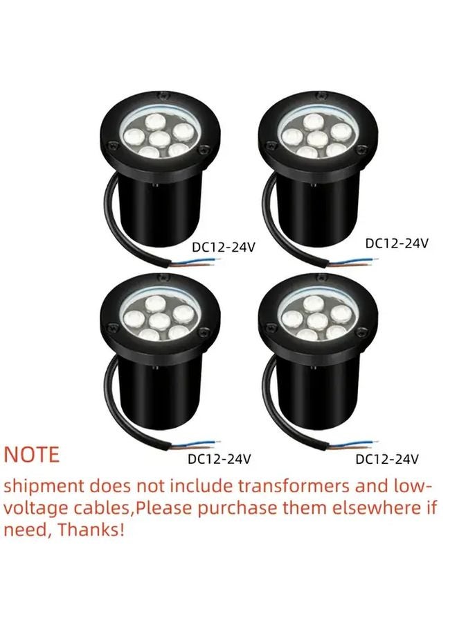 4 قطع 6 واط أضاقة ليد منخفضة الجهد للأرضية للإضاءة الخارجية للمناظر الطبيعية مقاومة للماء IP67 - Image 1