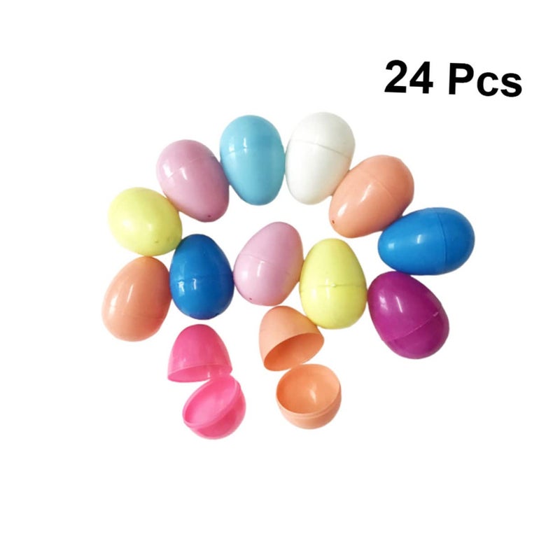 24Pcs DIY Unfinished Egg Shapes for Painting Craft Easter Activities and Gift Surprise - Image 5