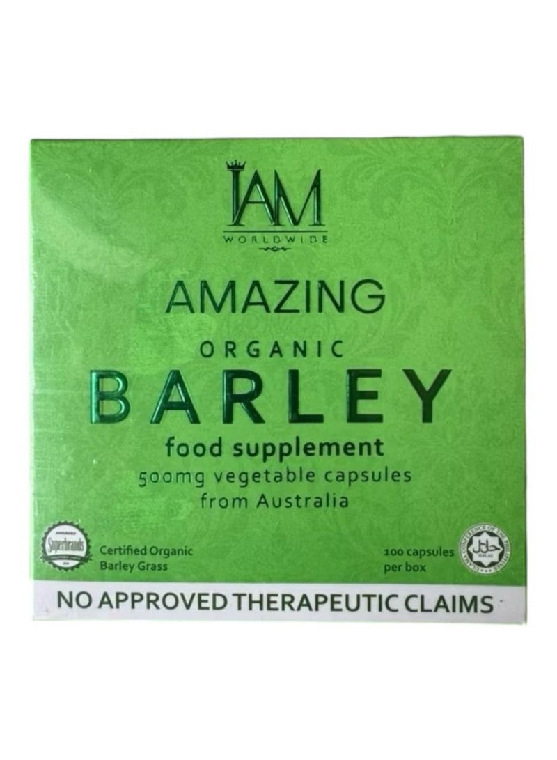 Amazing organic barley caps