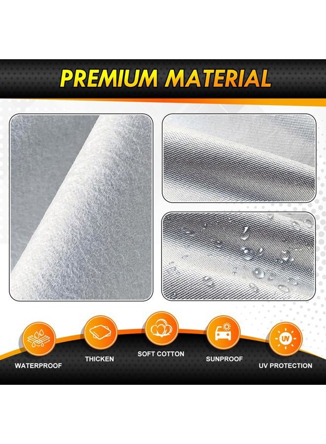 Coverra 6 Layer Heavy Duty Car Cover Custom Fit for Toyota Corolla 2000-2025, Honda Civic 1991-2026, Waterproof All Weather Car Tarp Outdoor Protection with Cotton Lining - Image 4