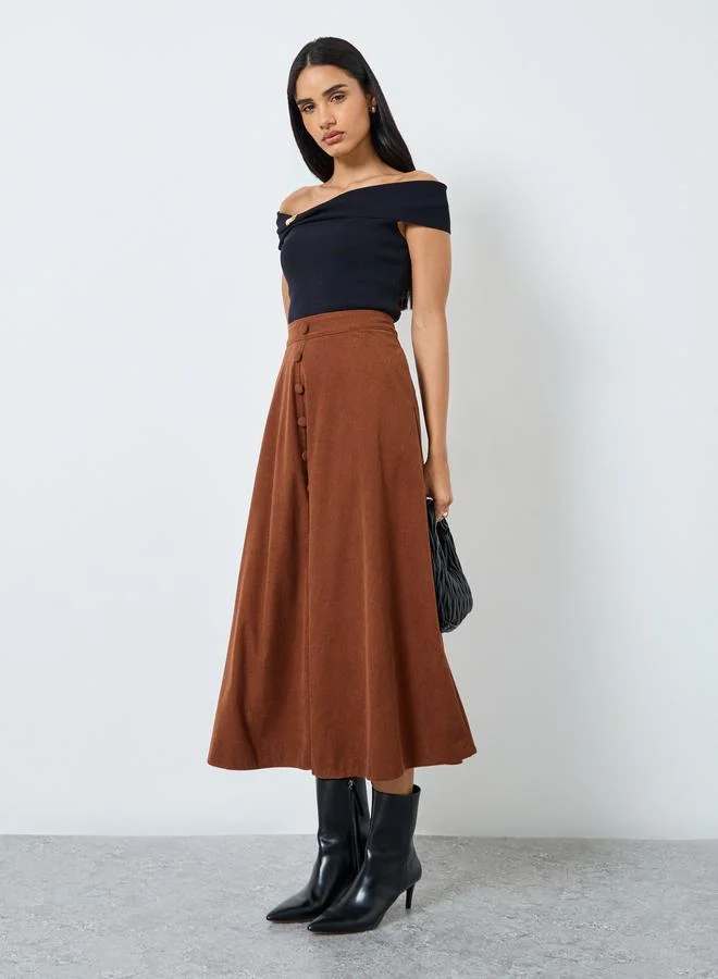 Styli Styli Black Off-Shoulder Knit Top