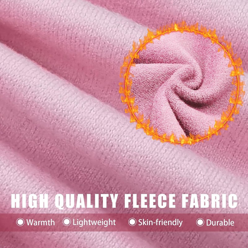 Outrip Breathable Kids Balaclava Ski Mask (2 Pack) - Fleece Winter Face Mask for Cold Weather, Black + Pink - Image 4