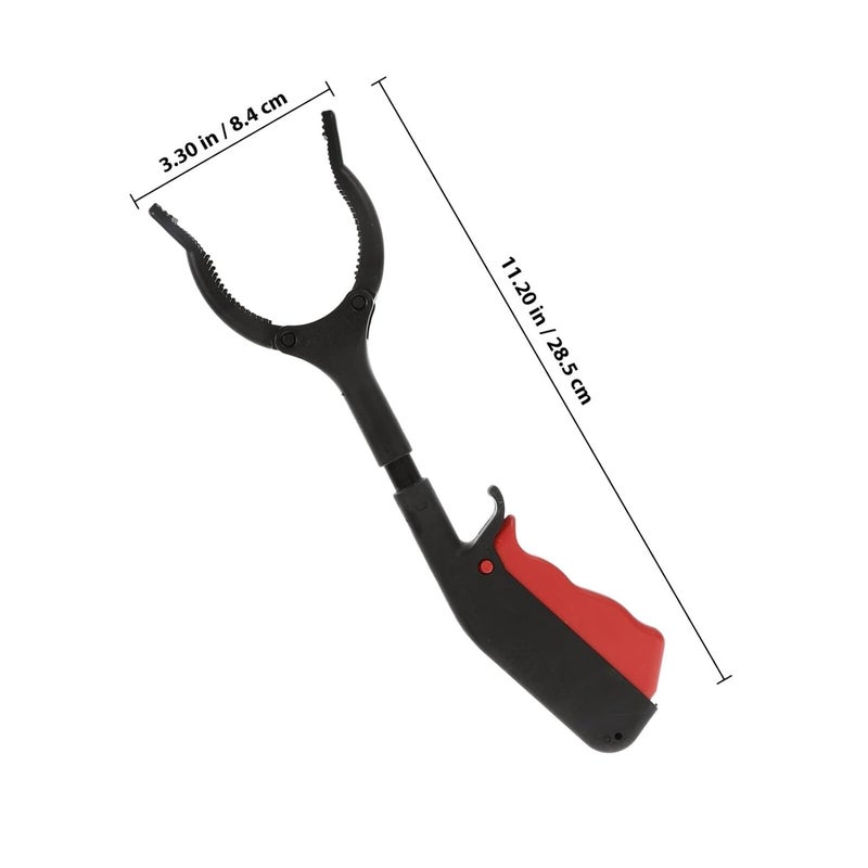 6 Inch Short Grabber Tool Trash Picker with Heavy Duty Garbage Clamp Portable Litter Picker for Outdoor Sanitation and Waste Collection, ’s 30cm Reach Reacher - Image 2
