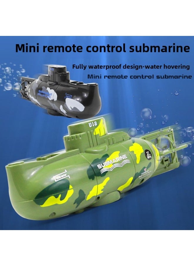 Mini Submarine Remote Control Small Nuclear Submarine Ship Model Fish Tank Diving Electric Kids Boys Toys-Color:Blue Submarine (4 Channels) Comes With Remote Control Battery Screwdriver-Specification:Comes With Charging Head + Free Remote Control Battery + Screwdriver  - Image 3