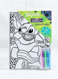 Disney STITCH VELVET ART WITH MINI MARKERS  - Image 1