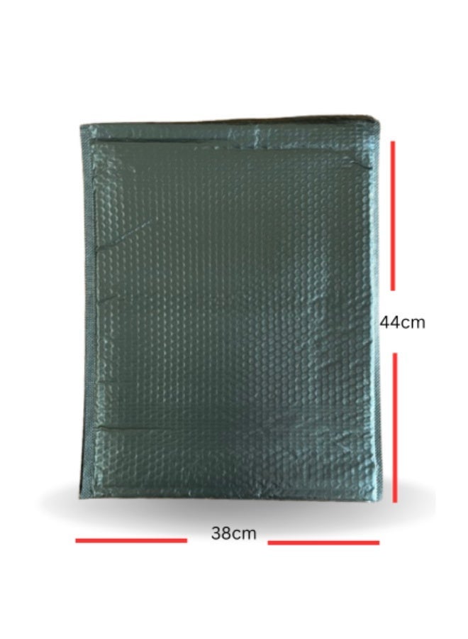 دوك مارك 5 عبوات من أكياس البريد الفقاعية البلاستيكية السوداء ذاتية الغلق وأظرف مبطنة ومستلزمات التعبئة والتغليف لبوتيك الأعمال الصغيرة 38 سم × 44 سم - Image 3