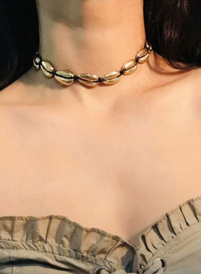 Sharpdo Metal Boho Sea Shell Choker Necklace - Image 5