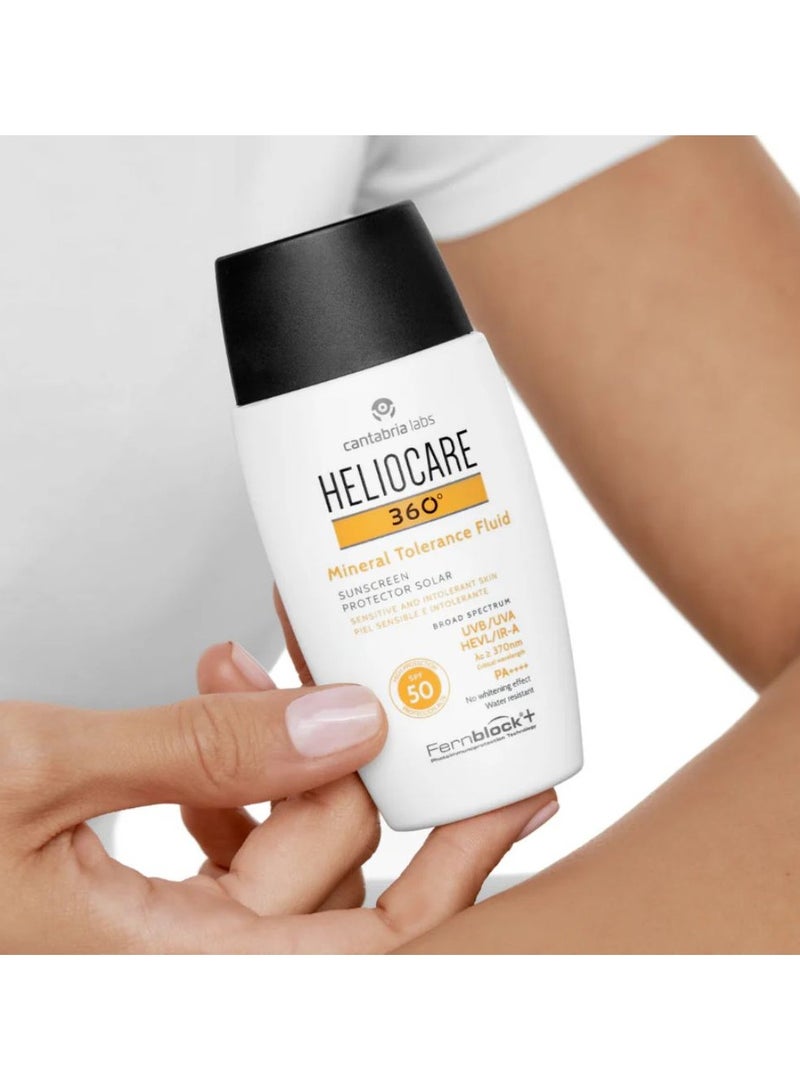 هيليوكير 360º سائل معدني للتسامح بعامل حماية من الشمس 50 للبشرة الحساسة 50 مل - Image 2